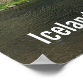 アイスランドの滝 ポスター (角)