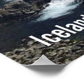 アイスランドの滝 ポスター (角)