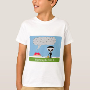 アイスランドの火山2010子供のティー Tシャツ