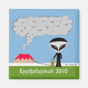 アイスランドの火山2010年の磁石 マグネット