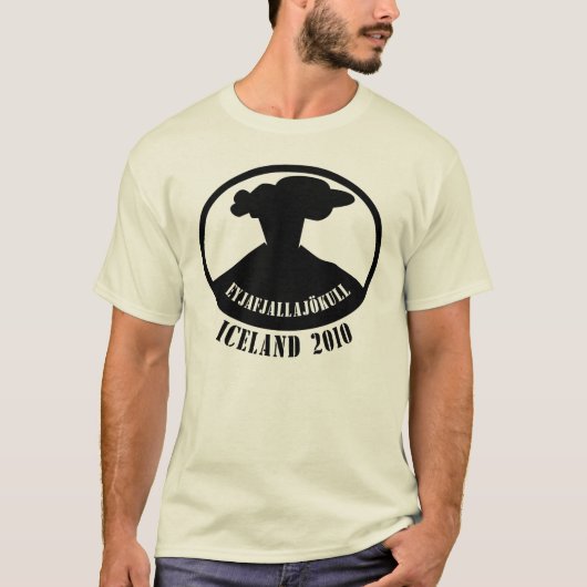 アイスランドの火山2010年 Tシャツ (正面)