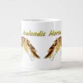 アイスランドの火災 ジャンボコーヒーマグカップ (正面)