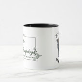 アイスランドの牧羊犬の所有者11oz。 マグ。 様式化された犬 マグカップ (中央)