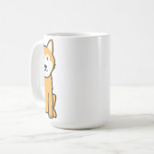 アイスランドの牧羊犬犬の漫画 コーヒーマグカップ (正面左)