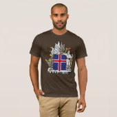 アイスランドの紋章付き外衣 Tシャツ (正面フル)
