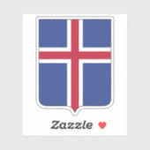 アイスランドの紋章（エスカッションのみ） シール (シート)