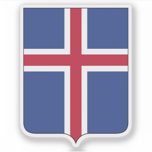 アイスランドの紋章（エスカッションのみ） シール (正面)