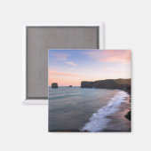 アイスランドの素晴らしい夕日の景色 マグネット (正面/裏面)