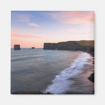 アイスランドの素晴らしい夕日の景色