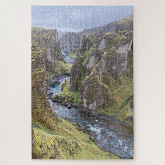 アイスランドの美しいキャニオン ジグソーパズル (縦)