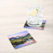 アイスランドの美しい景色の景色 スクエアペーパーコースター (インサイチュ)