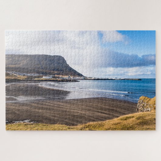 アイスランドの美しい湾 ジグソーパズル (横)