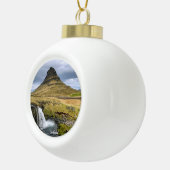 アイスランドの自然 – セラミックボールのクリスマス装飾 セラミックボールオーナメント (右)