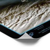 アイスランドの衛星ポスターマップの写真 ポスター (角)