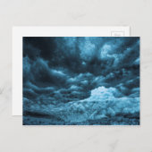 アイスランドの青い氷のクローズアップ ポストカード (正面/裏面)