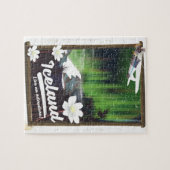 アイスランドの風景ヴィンテージスタイル旅行ポスター ジグソーパズル (横)