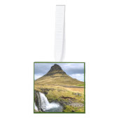 アイスランドの風景 – フォトキューブオーナメント キューブオーナメント (正面)
