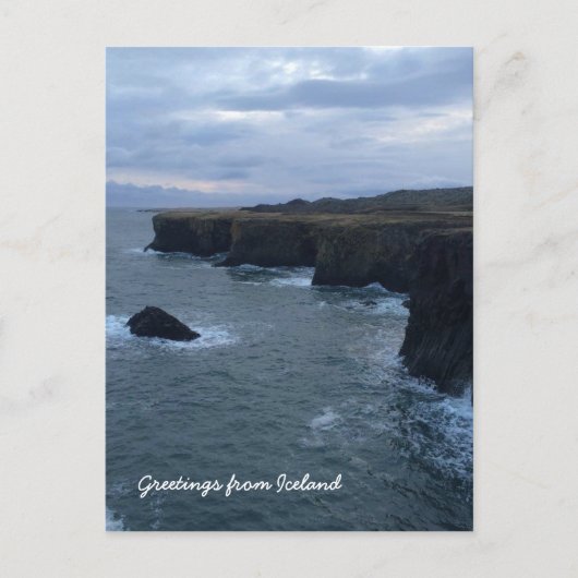 アイスランドの風景 ポストカード (正面)