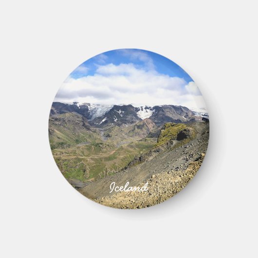 アイスランドの風景 マグネット (正面)
