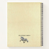 アイスランドの馬が動く ノートブック (裏面)