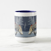 アイスランドの馬に休日を取り入れる マグカップ (中央)