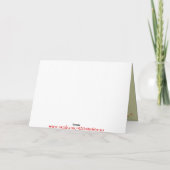 アイスランドの馬のシルエットのクリスマス シーズンカード (裏面)