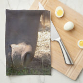 アイスランドの馬の台所タオル キッチンタオル (四つ折り)