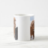 アイスランドの馬の鼻づら、アイスランド コーヒーマグカップ (中央)