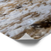 アイスランドの馬を使った風景 ポスター (角)