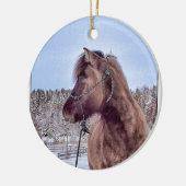 アイスランドの馬力 セラミックオーナメント (左)