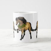 アイスランドの馬 ジャンボコーヒーマグカップ (正面)