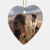 アイスランドの馬 セラミックオーナメント (左)