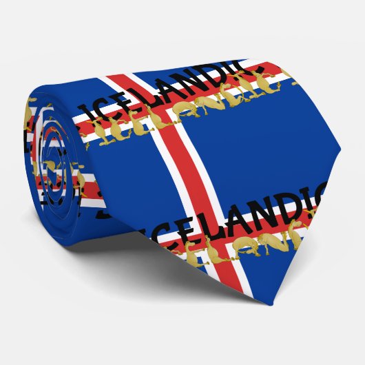 アイスランドの馬 ネクタイ (ロール)