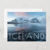 アイスランドの驚くべき光 | Stoksnes, Vestrahorn ポストカード (正面/裏面)