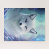 アイスランドの驚くべき白い雪キツネ ジグソーパズル (横)
