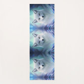 アイスランドの驚くべき白い雪キツネ ヨガマット (正面)