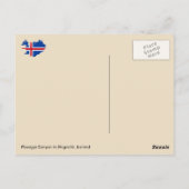 アイスランドのFlosagja Canyon in Singvellir ポストカード (裏面)