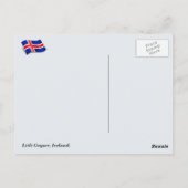 アイスランドのLitli Geyser氏。 ポストカード (裏面)