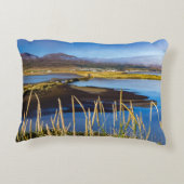 アイスランドのSaudarkrourとSkagafjordurを見る アクセントクッション (裏面)