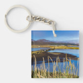アイスランドのSaudarkrourとSkagafjordurを見る キーホルダー (正面)