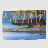 アイスランドのSaudarkrourとSkagafjordurを見る ゴルフタオル (横)