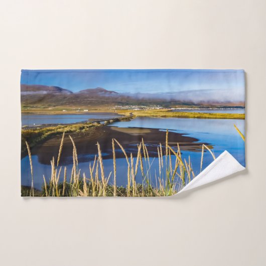 アイスランドのSaudarkrourとSkagafjordurを見る バスタオルセット (ハンドタオル)