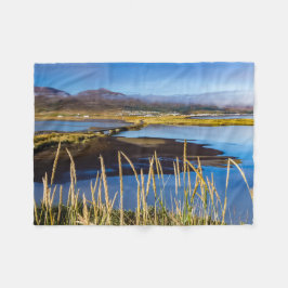 アイスランドのSaudarkrourとSkagafjordurを見る フリースブランケット