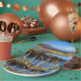 アイスランドのSaudarkrourとSkagafjordurを見る ペーパープレート