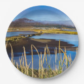 アイスランドのSaudarkrourとSkagafjordurを見る ペーパープレート (正面)