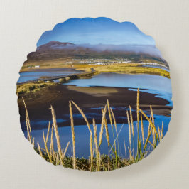 アイスランドのSaudarkrourとSkagafjordurを見る ラウンドクッション