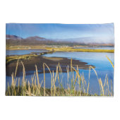 アイスランドのSaudarkrourとSkagafjordurを見る 枕カバー (裏面)