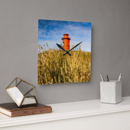 アイスランドのStykkkisholmurにある灯台 スクエア壁時計