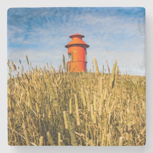 アイスランドのStykkkisholmurにある灯台 ストーンコースター (正面)