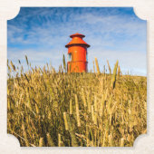 アイスランドのStykkkisholmurにある灯台 ペーパーコースター (正面)